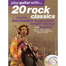 PLAY GUITAR WITH 20 ROCK CLASSICS