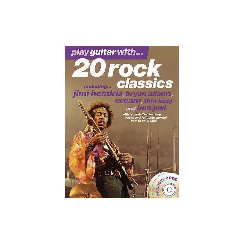 PLAY GUITAR WITH 20 ROCK CLASSICS