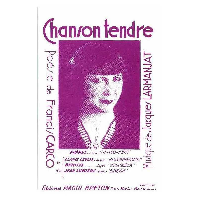CHANSON TENDRE