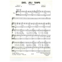 Partition QUEL JOLI TEMPS Barbara