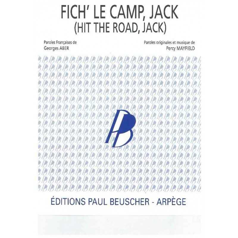 Partition FICH' LE CAMP JACK (HIT THE ROAD, JACK) Richard Anthony PDF