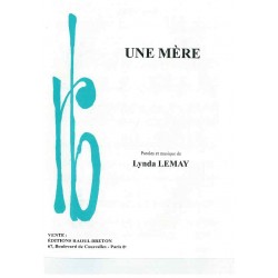Partition UNE MÈRE Lynda Lemay PDF
