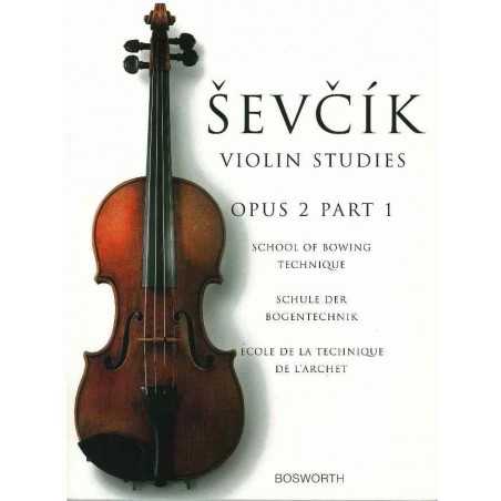 SEVCIK VIOLIN STUDIES - ÉCOLE DE LA TECHNIQUE DE L'ARCHET OPUS 2 LIVRE 1