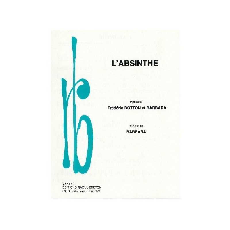 Partition L'ABSINTHE Barbara PDF