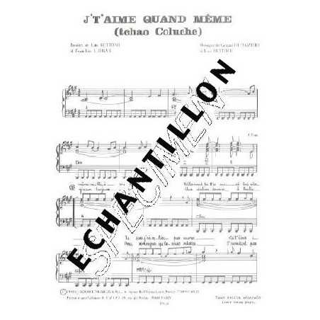 J'T'AIME QUAND MÊME (tchao Coluche)