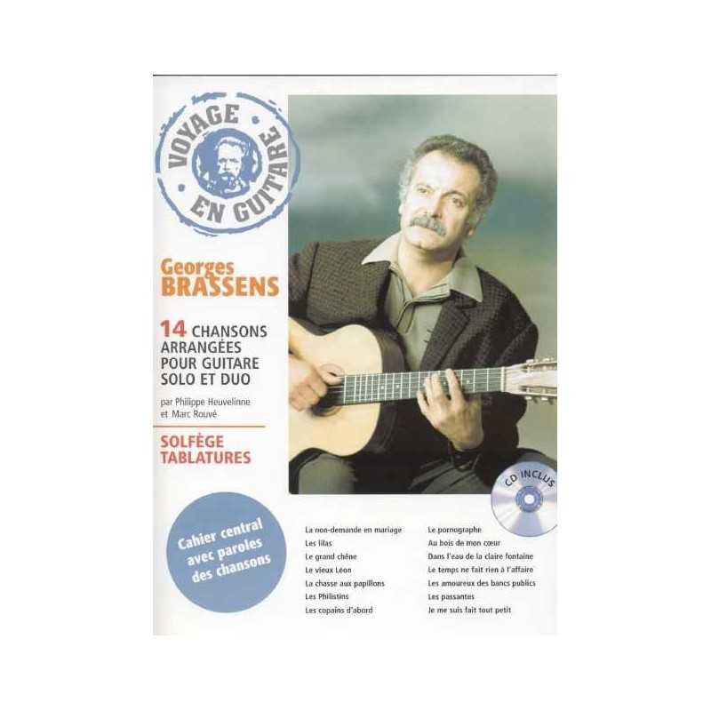 Songbook VOYAGE EN GUITARE GEORGES BRASSENS