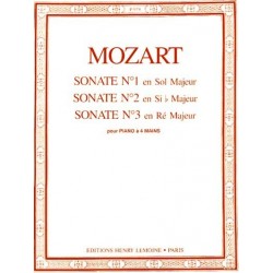 Sonates à  4 mains n°1 à  3