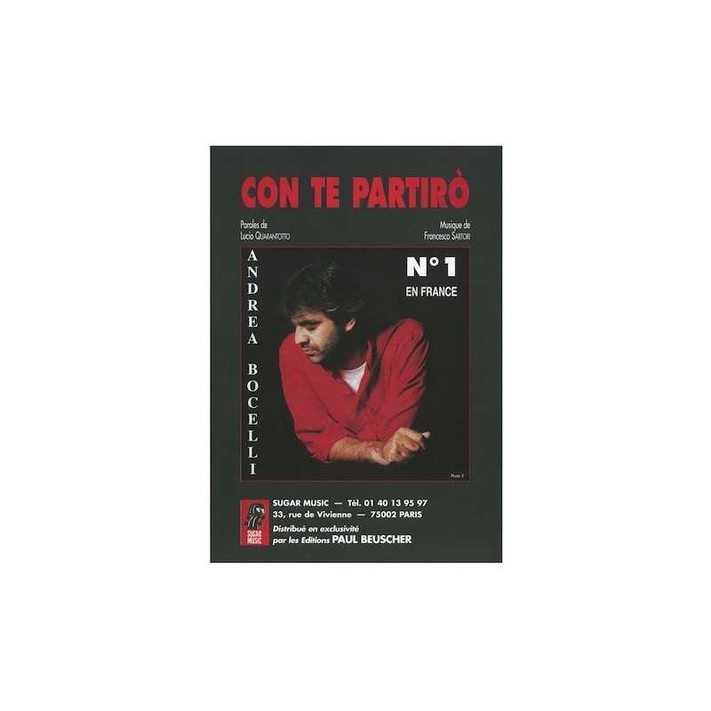 Sheet music CON TE PARTIRO Andrea Bocelli pdf