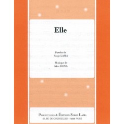 Sheet music ELLE Serge LAMA pdf