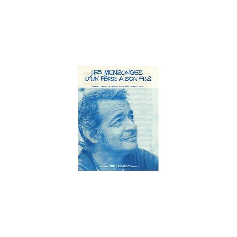 Partition LES MENSONGES D'UN PÈRE À SON FILS Serge Reggiani PDF