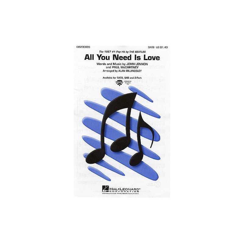 Partition ALL YOU NEED IS LOVE (SATB) BEATLES