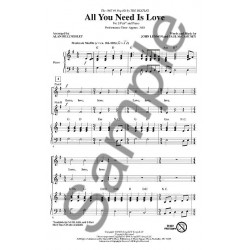Sheet music ALL YOU NEED IS LOVE (2 PART) The BEATLES