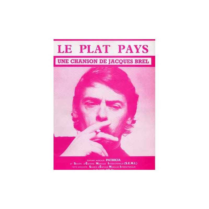 Partition LE PLAT PAYS Jacques Brel