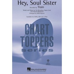 Sheet music HEY SOUL SISTER (SATB) Train