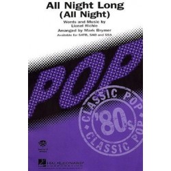 Partition ALL NIGHT LONG (SATB) Lionel Richie