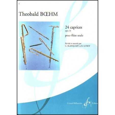 24 CAPRICES OPUS 26 pour flûte seule