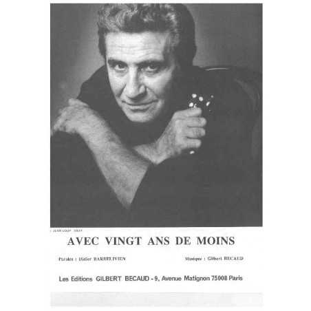 AVEC VINGT ANS DE MOINS