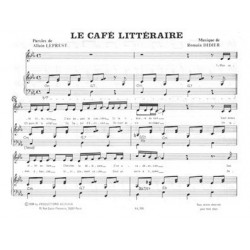 Sheet music LE CAFÉ LITTÉRAIRE Allain Leprest