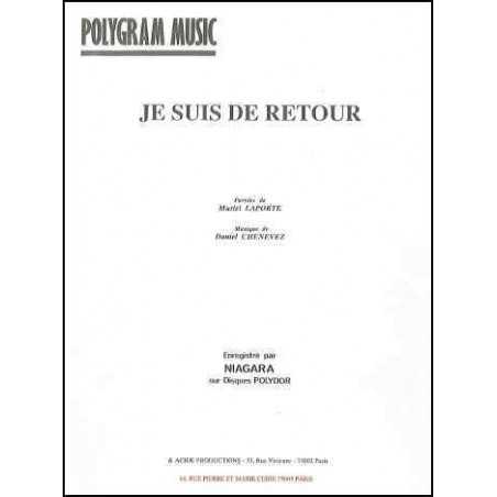 JE SUIS DE RETOUR