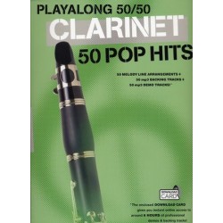 PLAYALONG 50/50 : CLARINET - 50 POP HITS