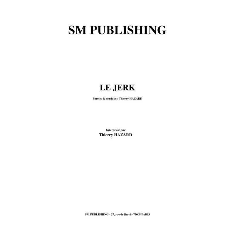 Partition LE JERK Thierry Hazard PDF