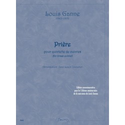Partition PRIÈRE (QUINTETTE DE CUIVRES) Louis Ganne