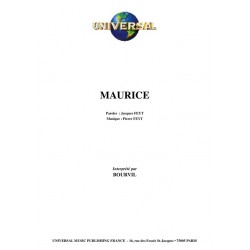 Sheet music MAURICE Bourvil PDF