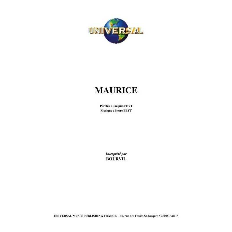 Sheet music MAURICE Bourvil PDF