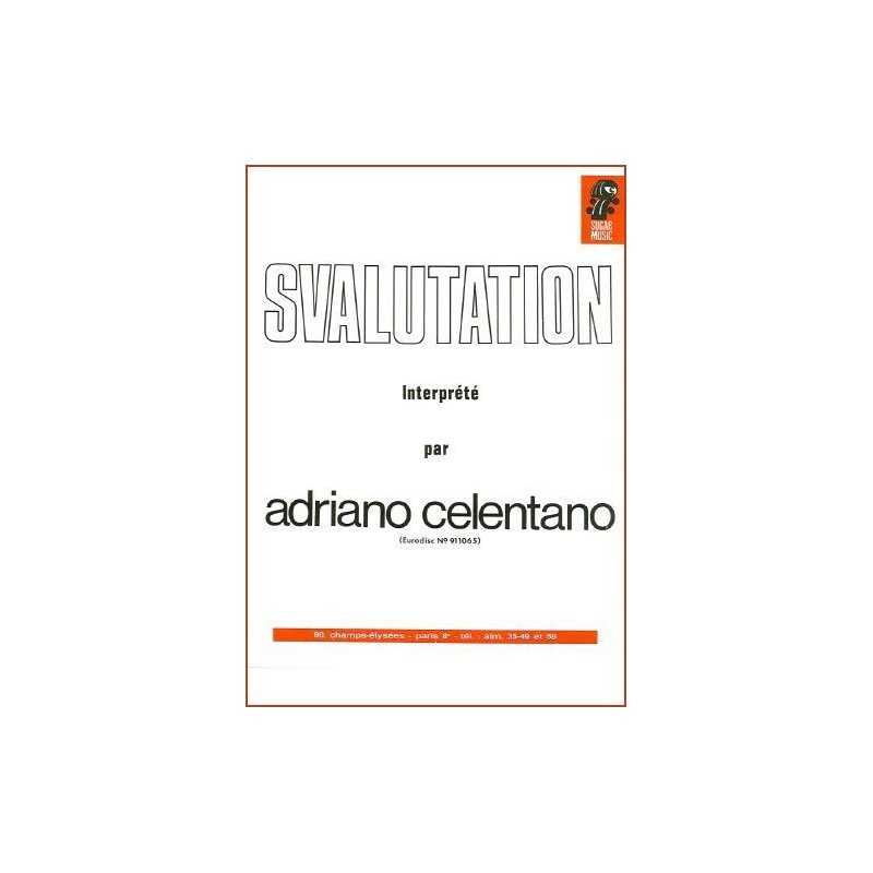 Sheet music SVALUTATION Adriano Celentano