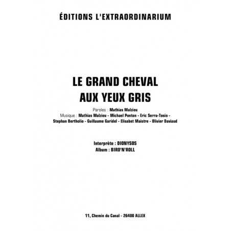 LE GRAND CHEVAL AUX YEUX GRIS