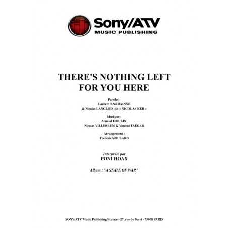 THERE'S NOTHING LEFT FOR YOU HERE