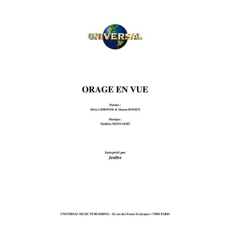 Partition ORAGE EN VUE Jenifer