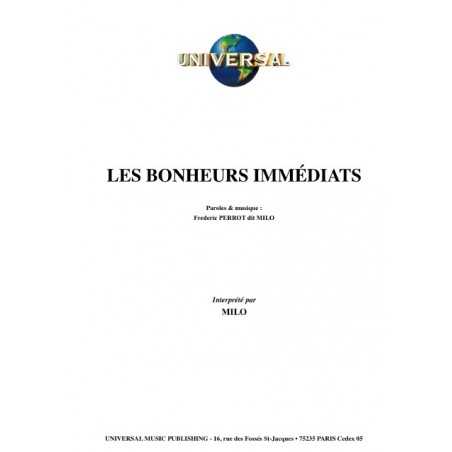LES BONHEURS IMMÉDIATS