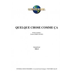 QUELQUE CHOSE COMME ÇA