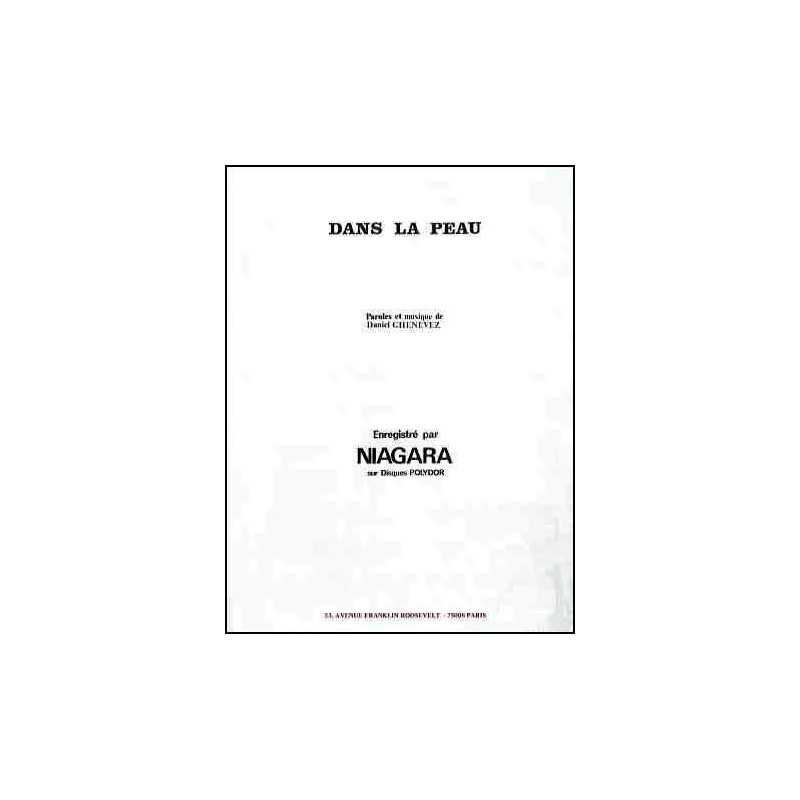 Sheet music DANS LA PEAU Niagara