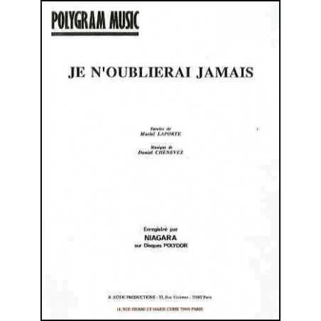 JE N'OUBLIERAI JAMAIS