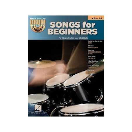 DRUM PLAY-ALONG VOL.32 SONGS FOR BEGINNERS (+CD)