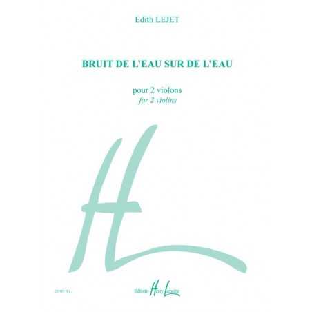 BRUIT DE L'EAU SUR DE L'EAU...