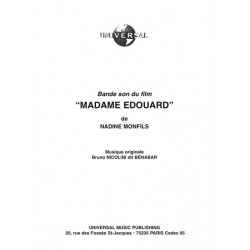 Partition MADAME EDOUARD (BO DU FILM) Bénabar pdf