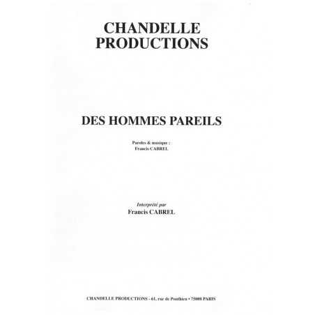 DES HOMMES PAREILS
