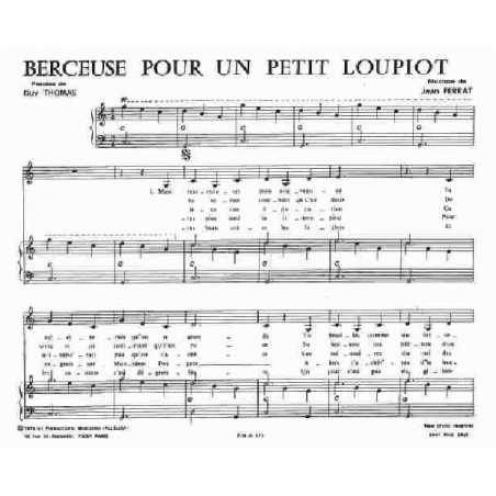 BERCEUSE POUR UN PETIT LOUPIOT