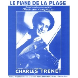 Sheet music LE PIANO DE LA PLAGE Charles TRENET