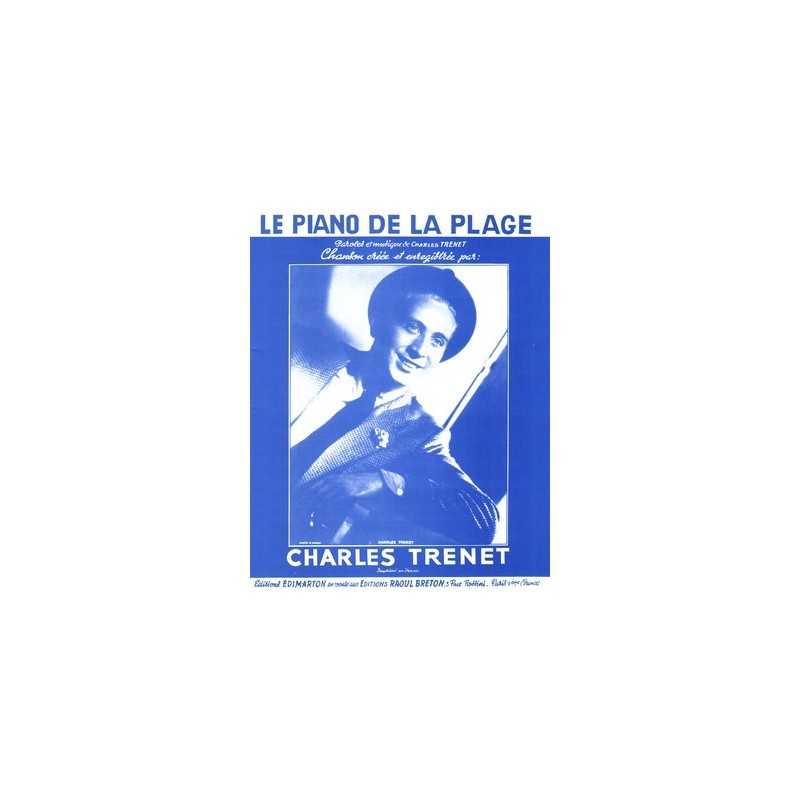 Sheet music LE PIANO DE LA PLAGE Charles TRENET