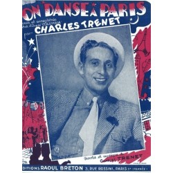 Sheet music ON DANSE À PARIS Charles Trenet