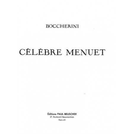 CÉLÈBRE MENUET