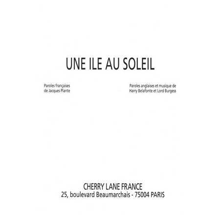 UNE ILE AU SOLEIL