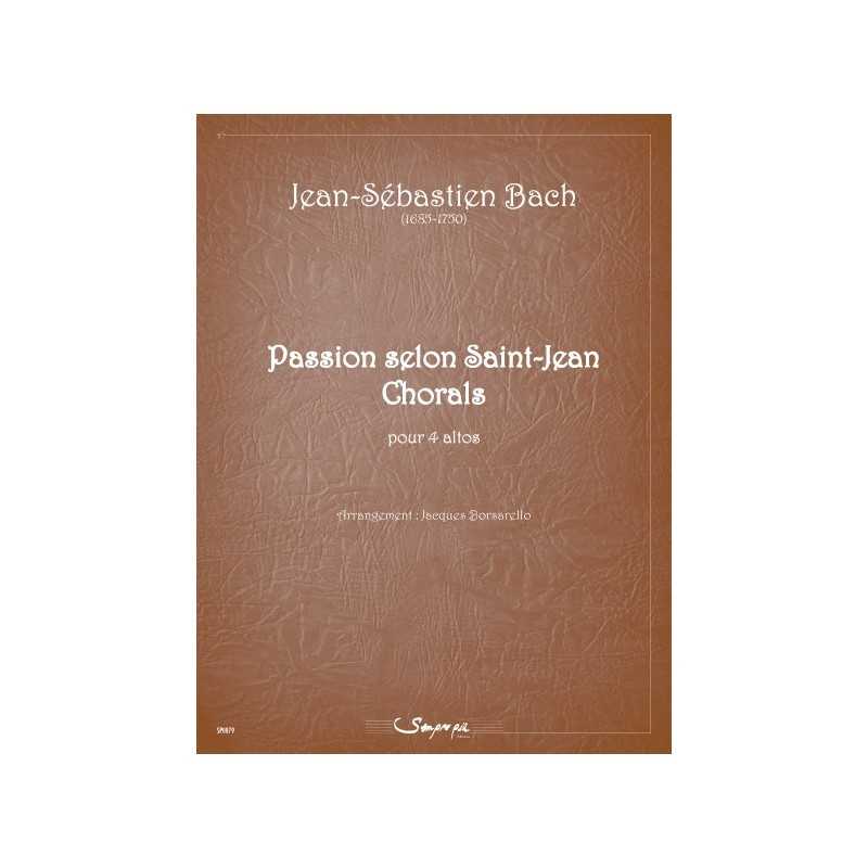 Partition PASSION SELON SAINT-JEAN Jean-Sébastien Bach