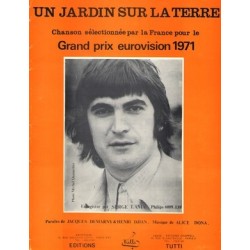 Partition UN JARDIN SUR LA TERRE Serge Lama