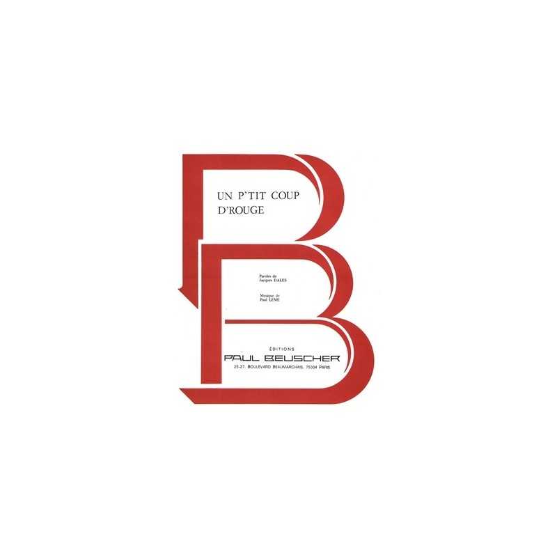 Sheet music UN P'TIT COUP D'ROUGE Andrex pdf