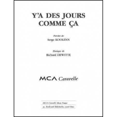 Y'A DES JOURS COMME ÇA